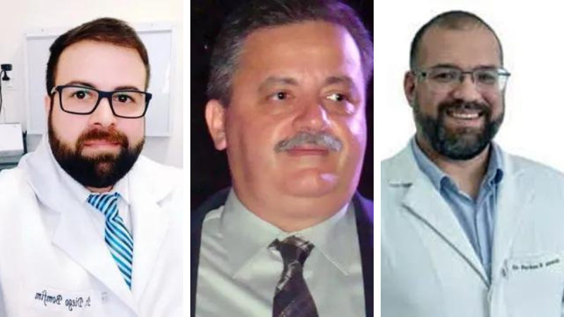 Três médicos são surpreendidos por homens de preto e executados em quiosque
