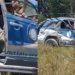 Policiais ficam feridos após viatura capotar na BA-274