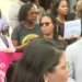 Família de Sara Mariano faz protesto no Fórum Ruy Barbosa e pede para ver a neta