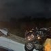 Carros capotam após baterem em viaduto em Stella Maris