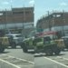 Acidente deixa veículo destruído e trânsito congestionado na Ligação Iguatemi-Paralela